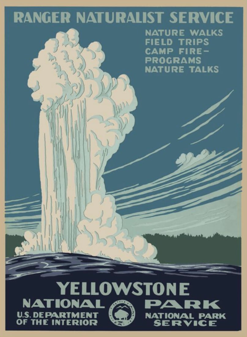 Yellowstone Poster: Yellowstone Poster. Bonded to fabric. 18.50 x 25.00 inches. Not hand-signed unless otherwise stated. Photomechanical Print. Lots that contain nudity have been partially obscured in the listing;