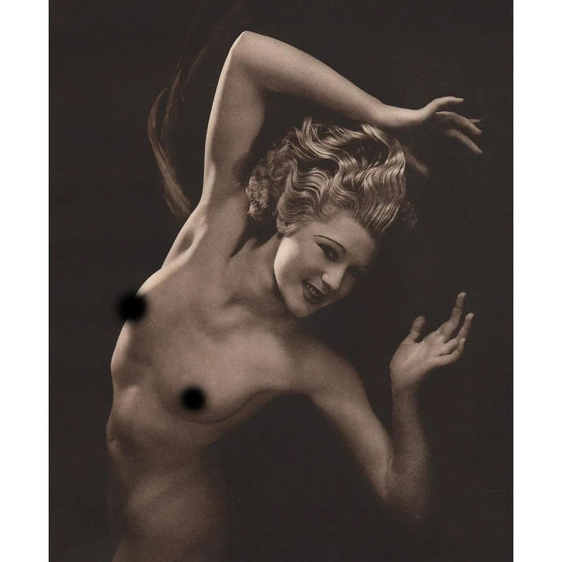 Walter Bird (British, 1906-1969) Print: Walter Bird (British, 1906-1969) Print. Aphrodite. Printed in 1938, United Kingdom. 10.50 x 8.50 inches. Not hand-signed unless otherwise stated. Photomechanical Print. Lots that contain nudity have