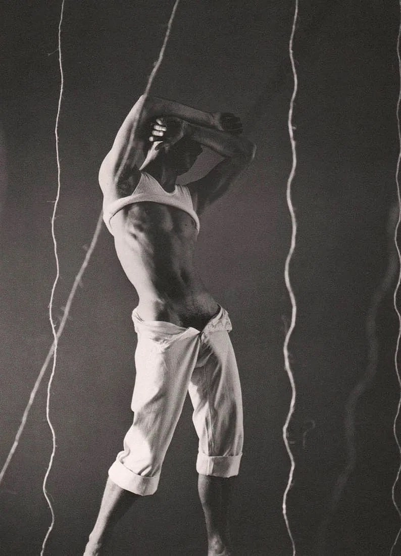 George Platt Lynes (American, 1907-1955) Print: George Platt Lynes (American, 1907-1955) Print. Male Figure, "1952". 8.50 x 6.50 inches. Printed in 1990s, US. Not hand-signed unless otherwise stated. Photomechanical Print. Lots that contain nudity