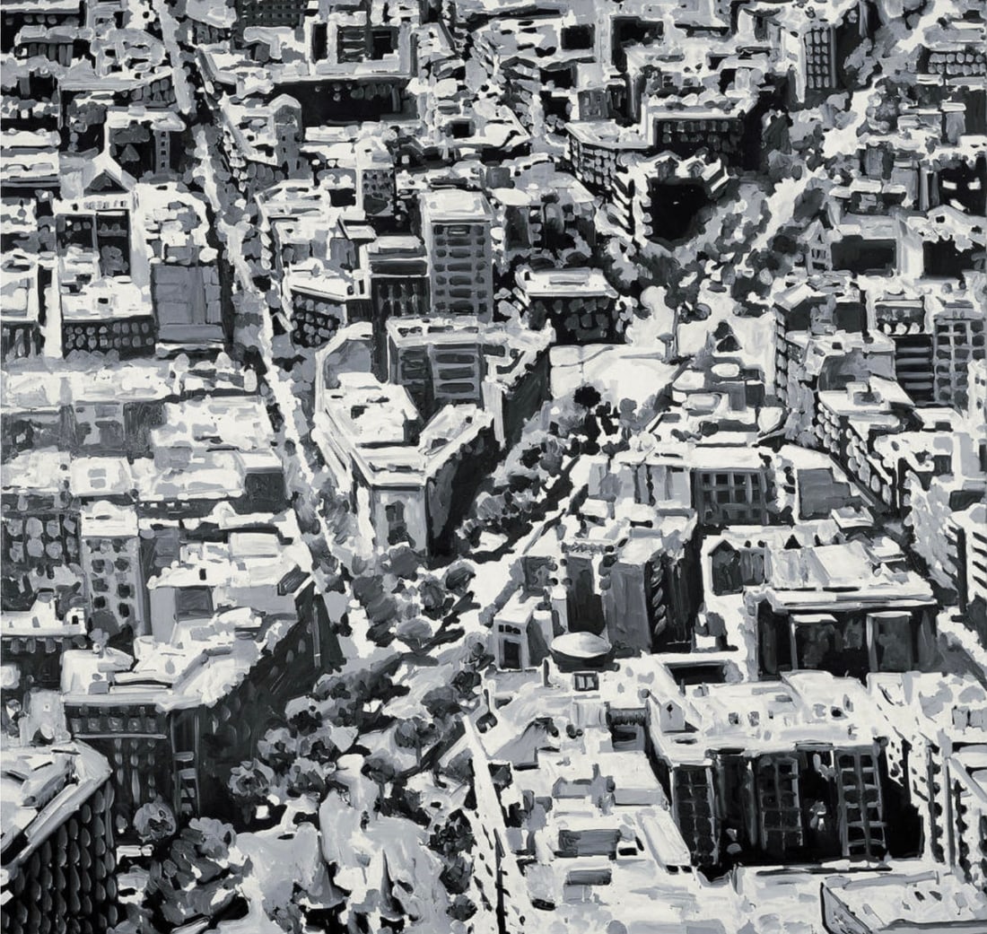 Gerhard Richter (German, b. 1932) Print: Gerhard Richter (German, b. 1932) Print. Stadtbild Madrid, "1968". 20.50 x 21.00 inches. Not hand-signed unless otherwise stated. Photomechanical Print. Lots that contain nudity have been partially