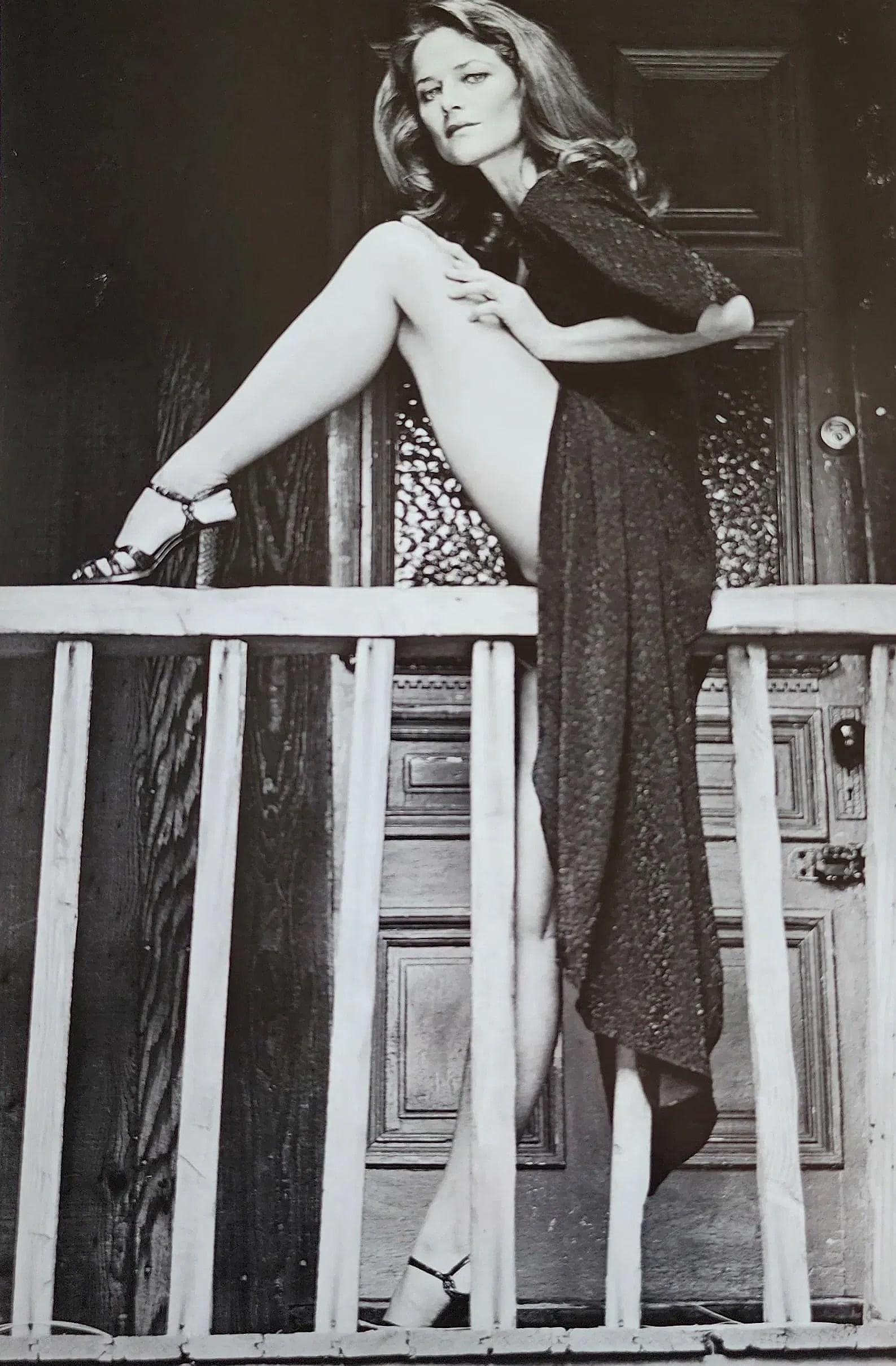 Terry O'Neill (British, 1938-2019) Charlotte Rampling Print: Terry O'Neill (British, 1938-2019) Charlotte Rampling "1976" Print. 8.50 x 11.00 inches. Not hand-signed unless otherwise stated. Photomechanical Print. Lots that contain nudity have been partially ob