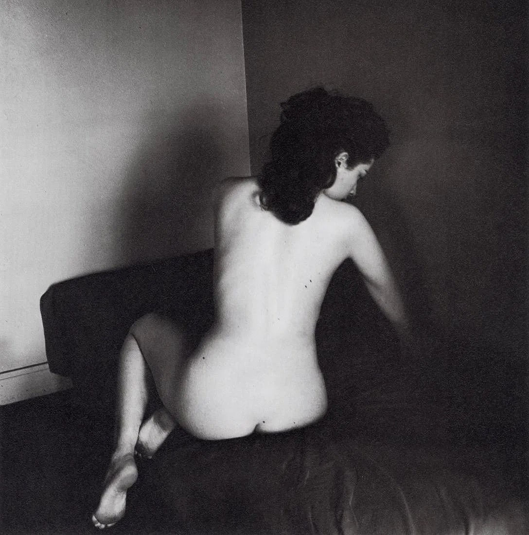 Edouard Boubat (French, 1923-1999) Print: Edouard Boubat (French, 1923-1999) Print. Nude. Printed in 1982, Switzerland. 8.55 x 8.65 inches. Not hand-signed unless otherwise stated. Photomechanical Print. Lots that contain nudity have been