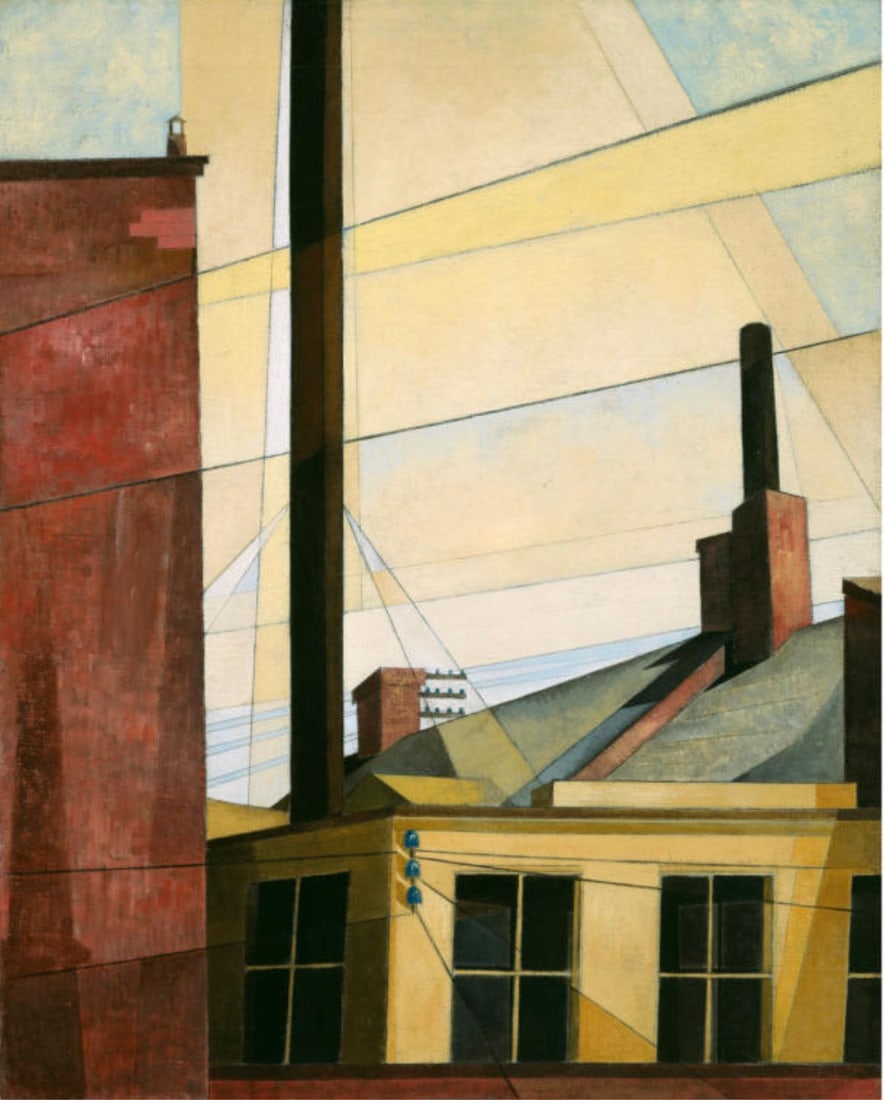 After Charles Demuth (American, 1883-1935) Print: After Charles Demuth (American, 1883-1935) Print. From the Garden of the Chateau, "1921". 17.00 x 21.00 inches. Not hand-signed unless otherwise stated. Photomechanical Print. Lots that contain