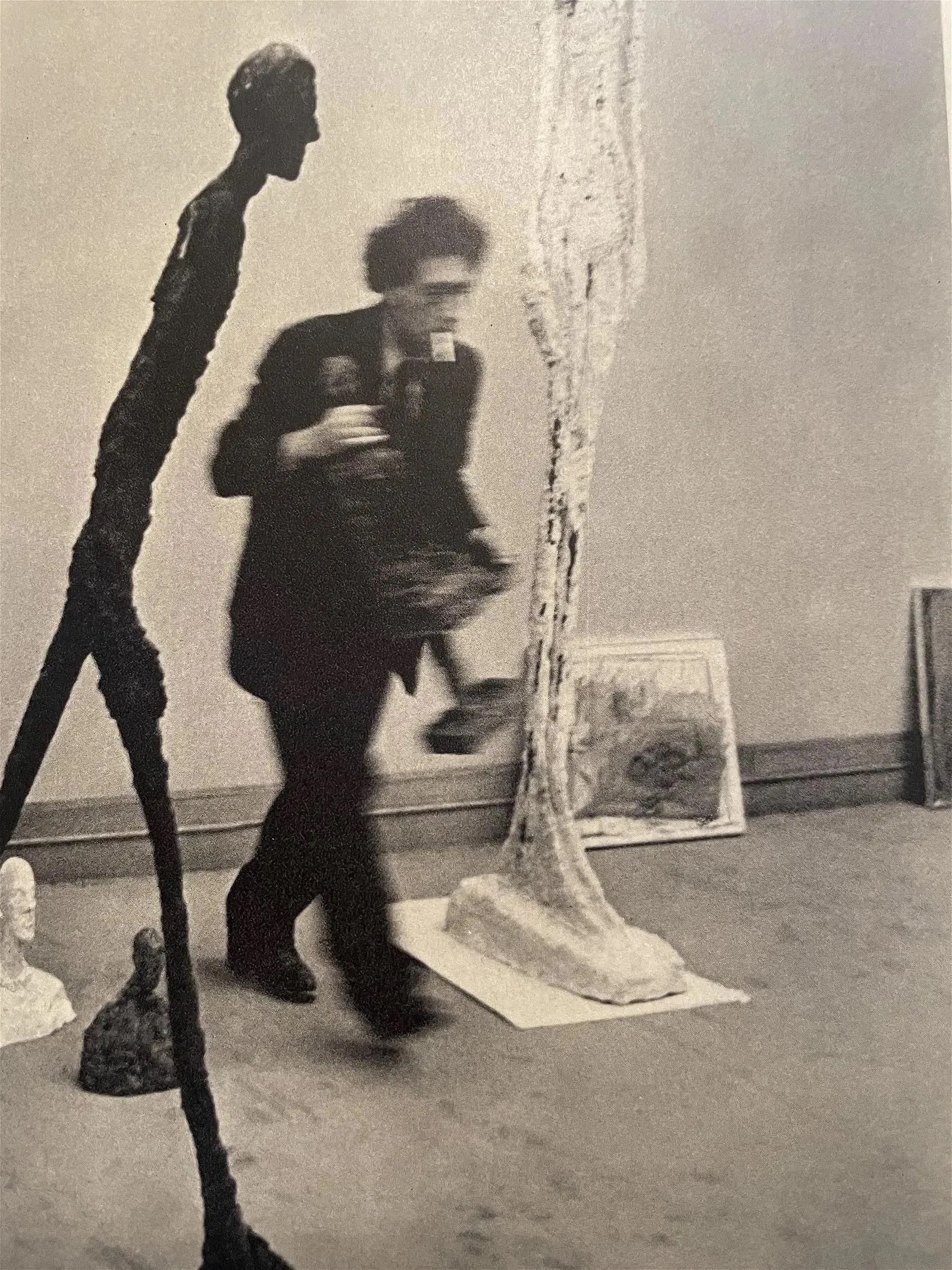 Henri Cartier Bresson (French, 1908-2004) Alberto Giacometti, Walking Man, Print: Henri Cartier Bresson (French, 1908-2004) Alberto Giacometti, Walking Man, Print. Printed in 1950's. Not hand-signed unless otherwise stated. Photomechanical Print. Lots that contain nudity have been 