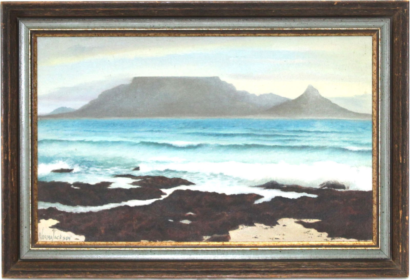 Table Mountain Seascape Oil on Canvas (1 of 8)