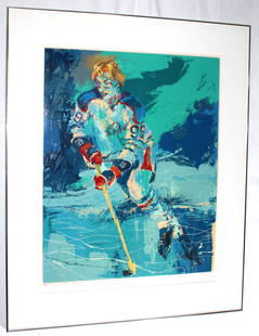 Signed by Wayne Gretzky & Leroy Neiman "The Great Gretzky" 186/300: The iconic Wayne Gretzky himself has pencil signed this rare limited serigraph "The Great Gretzky". The serigraph is signed by both Gretzky and artist Leroy Neiman. Number 186 of 300 of the early seri
