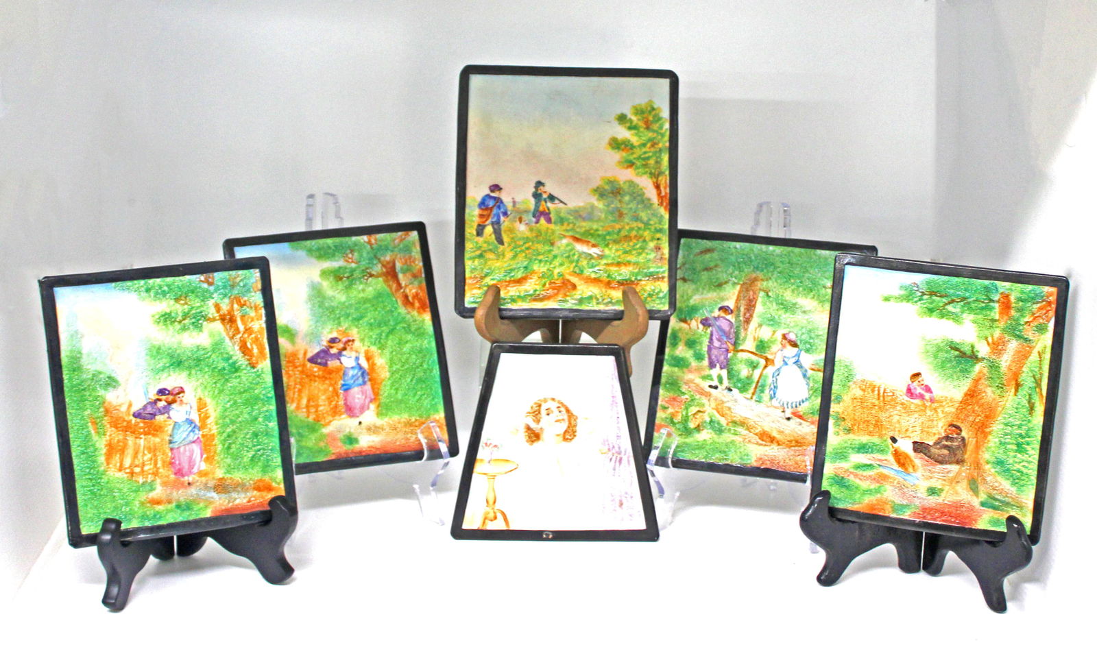 KPM Set of 5 German Bisque Lithophanes (c. 1850-1900) (1 of 18)