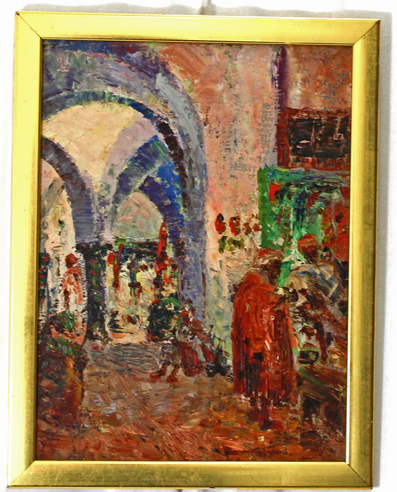Tunis Bazaar Original Oil on Board by George Turland Goosey (1 of 11)