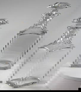 Pair of Baccarat Crystal "Perfection" Whiskey Decanters: Pair of Baccarat Crystal "Perfection" Whiskey Decanters. Provenance: From the prolific collection of a former United States Ambassador and his wife, who served as diplomates for over 40 years. Dimensi