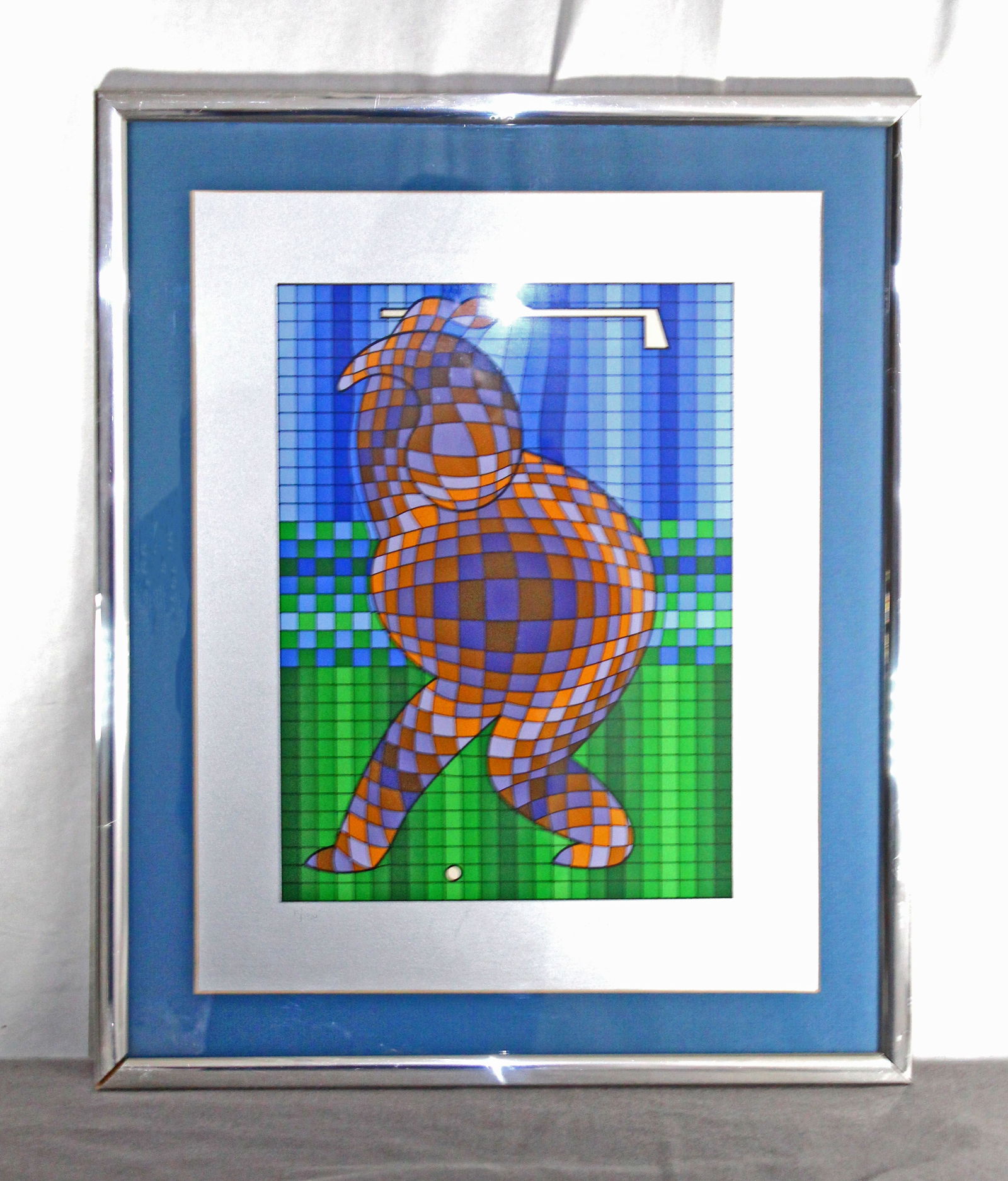 Victor Vasarely Golfer RARE 13/35 Artist Proof 1970 Silkscreen signed (1 of 8)
