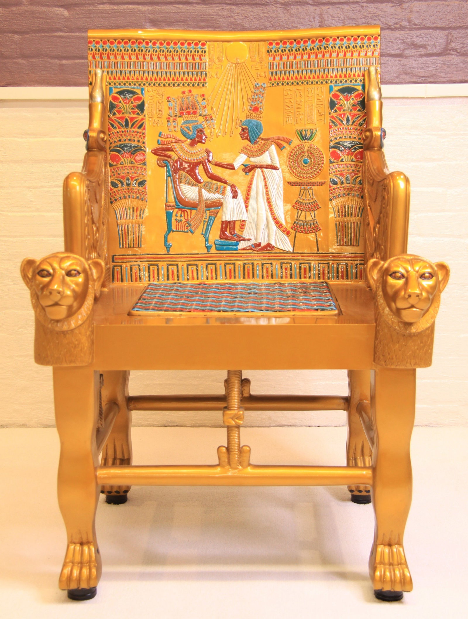 King Tut's Throne artist made full-size replica chair (1 of 20)