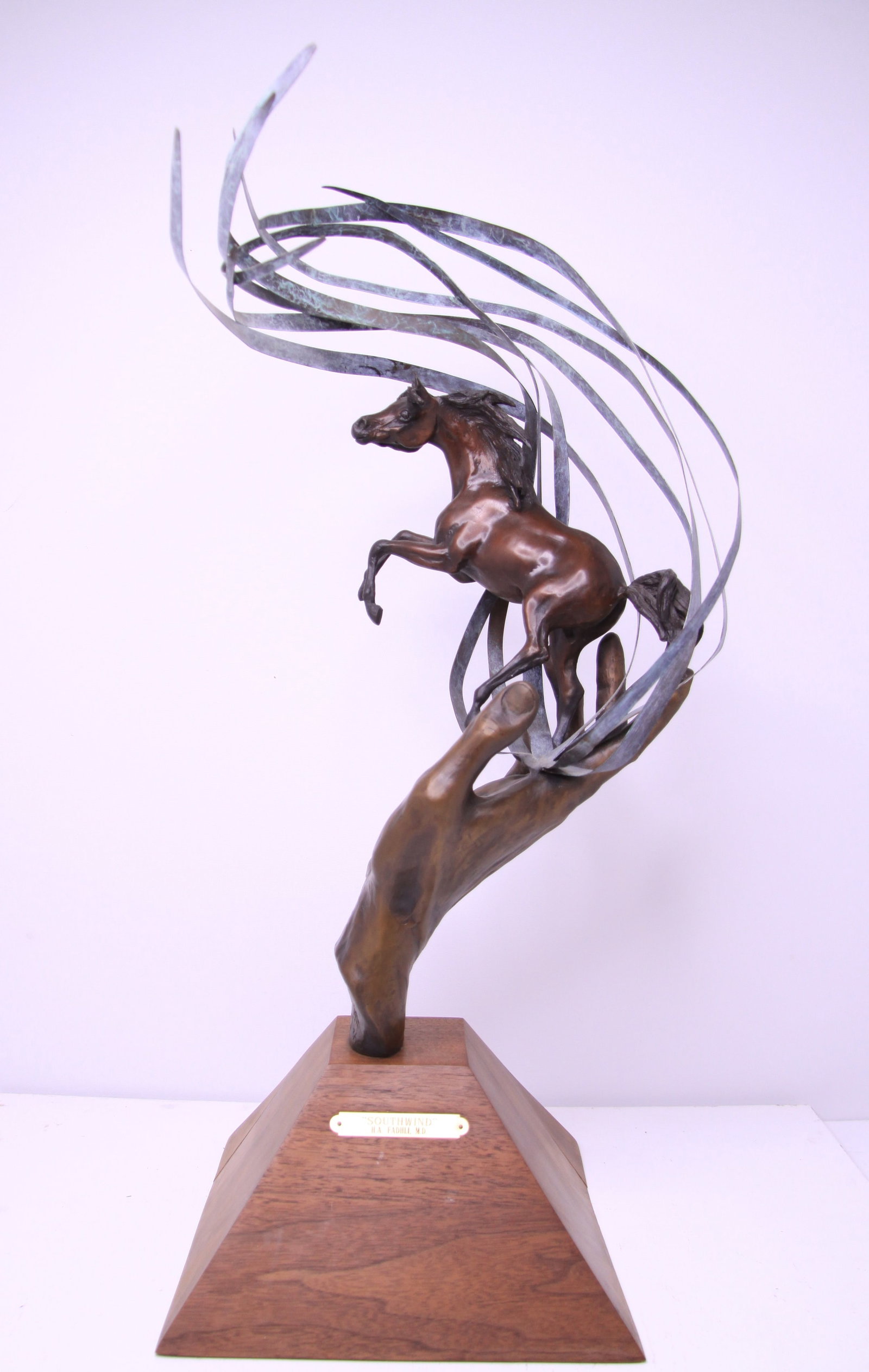SouthWind 1991 Bronze Horse Sculpture 3/20 by Hussam A. Fadhli (1 of 10)