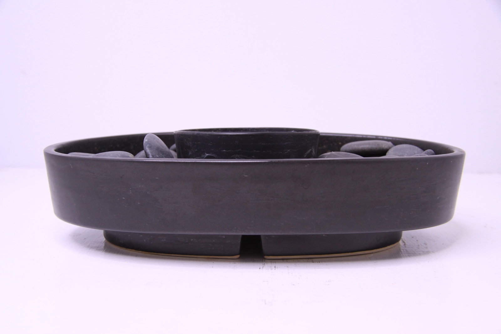 Sensu Japanese Ikebana Lotus Bowl & Flower Frog & Stones (1 of 6)