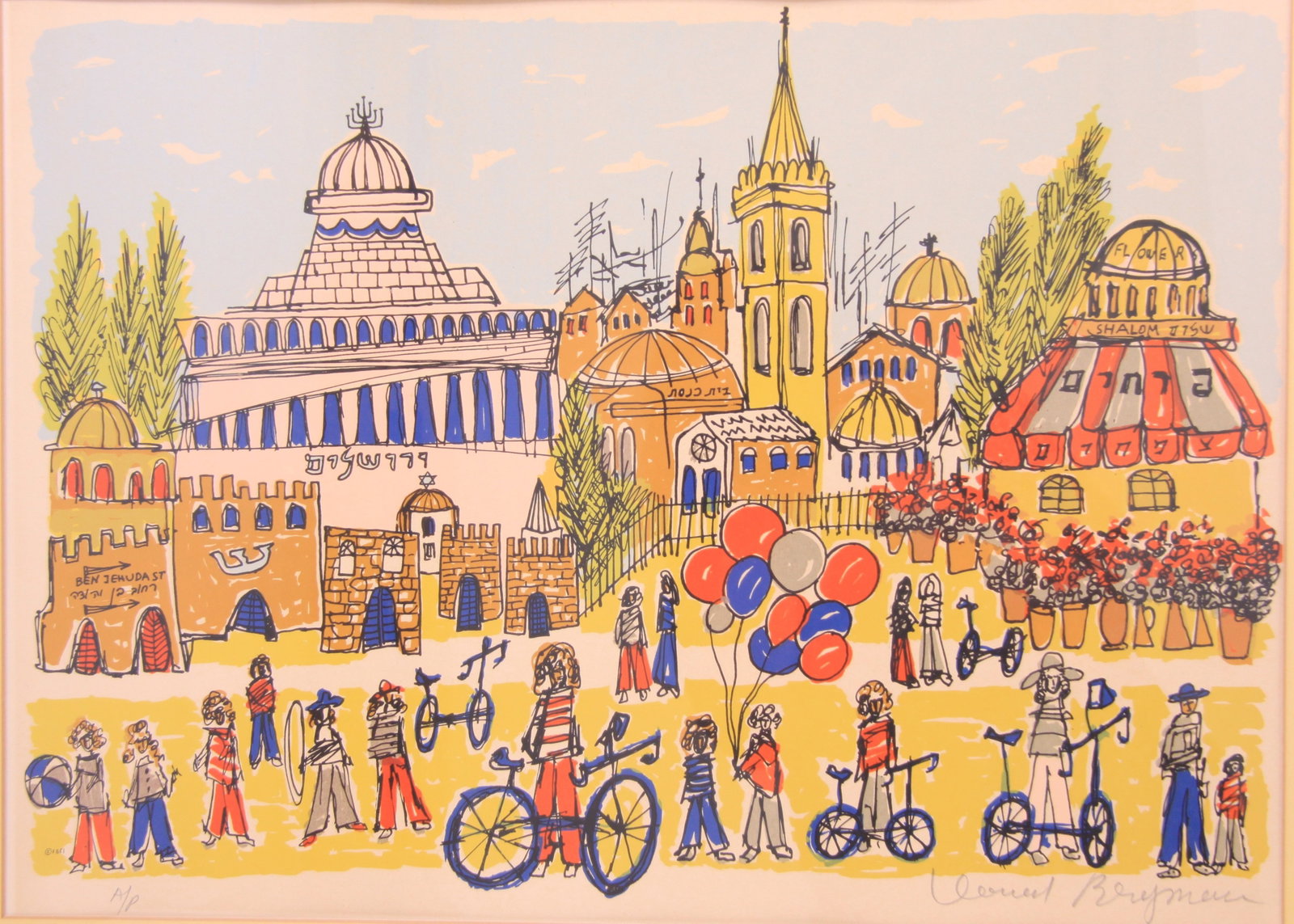 Jerusalem by Leonard Bergman Artist Proof and signed (1 of 7)