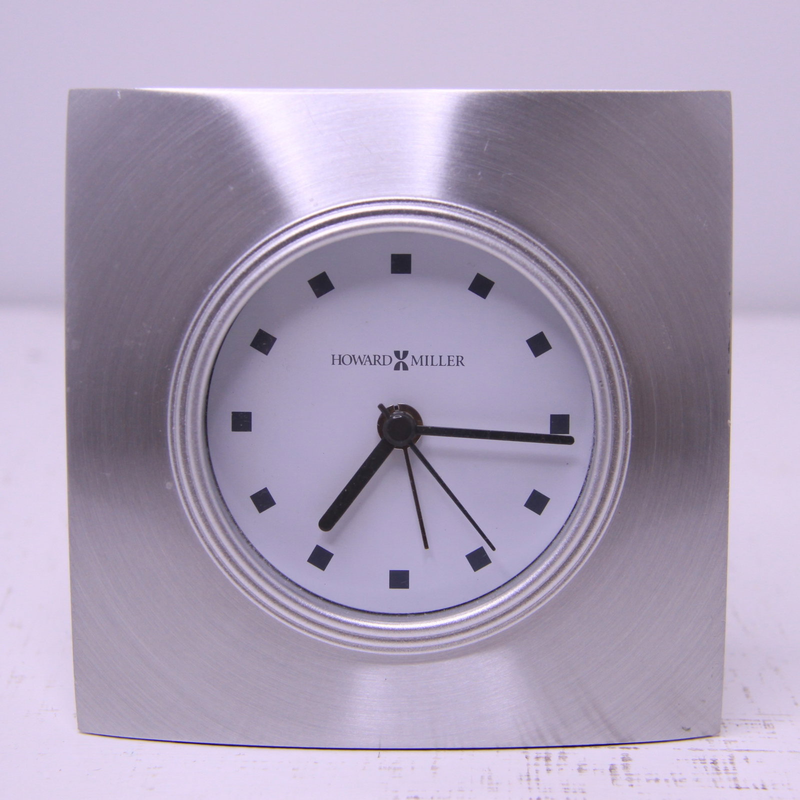 Howard Miller San Bernardino Spun Aluminum Alarm Clock (1 of 8)