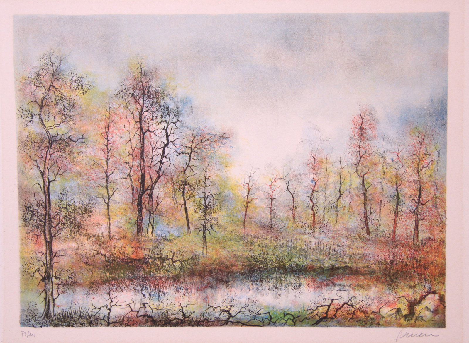 Antonio Rivera Riachuelo Vintage Lithograph 73/110 (1 of 9)