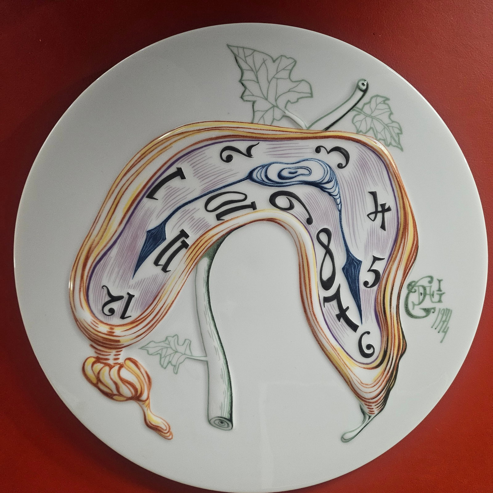 Salvador Dali 'Melting Clock' 1976 Rosenthal Plate 2047/3000 (1 of 5)