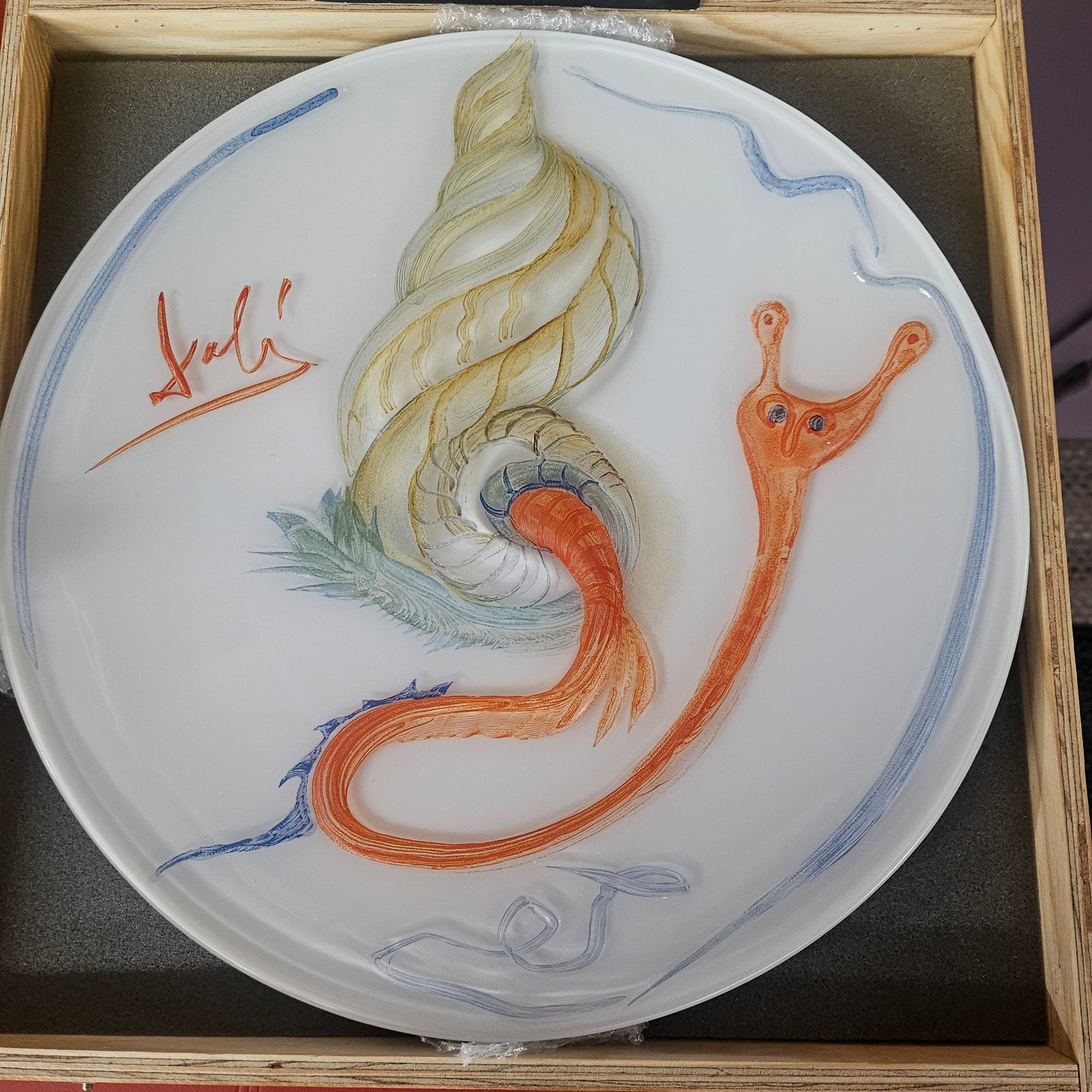 Salvador Dali 1979 Glass Plate 1940/3000 Rosenthal (1 of 9)