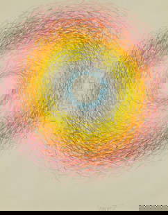 Wojciech Fangor (1922 - 2015) - Circle, 1971: Wojciech Fangor (1922-2015) | Poland Circle, 1971 Crayon on paper Signed lower right: Fangor 71. Dimensions: Frame: 62.5 × 50 cm | 24 × 19 in Artwork: 45.5 × 35.5 cm | 18 × 14