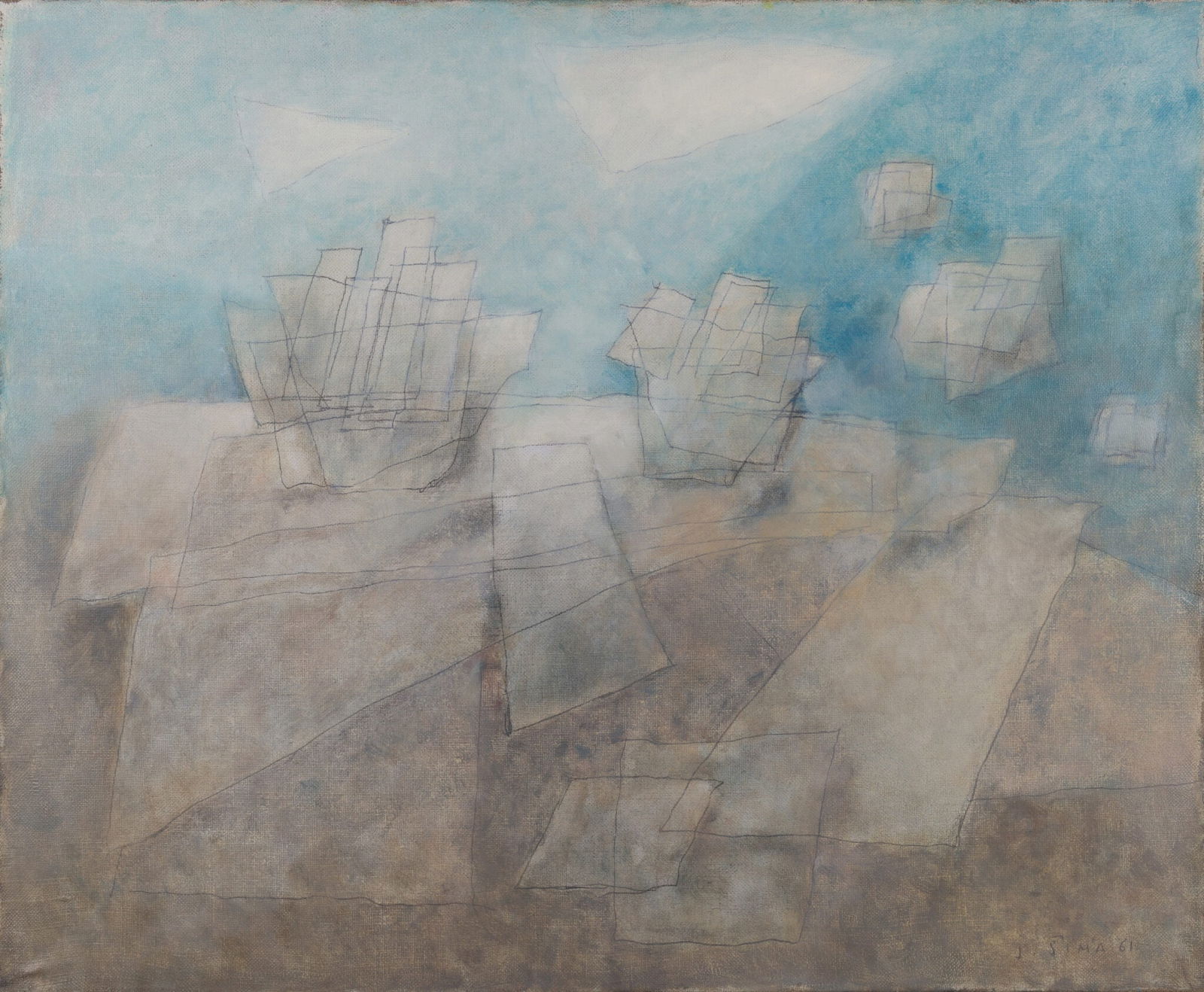 Josef Sima (1891-1971) - Poesie de la lumiere, 1961 (1 of 5)