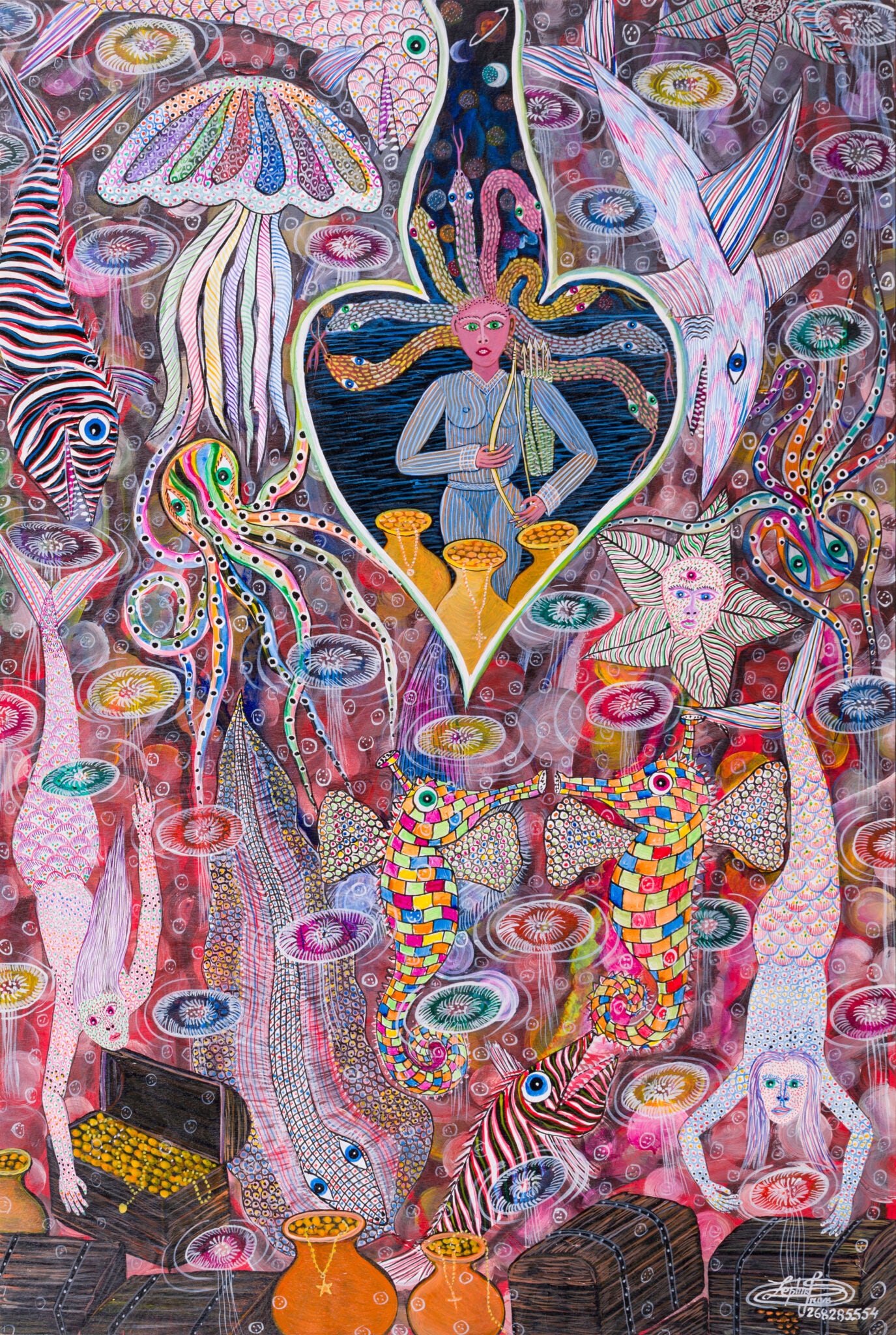 Zephirin Frantz (b. 1968) - Les Gardiennes Des Tresors, Voodoo (1 of 4)