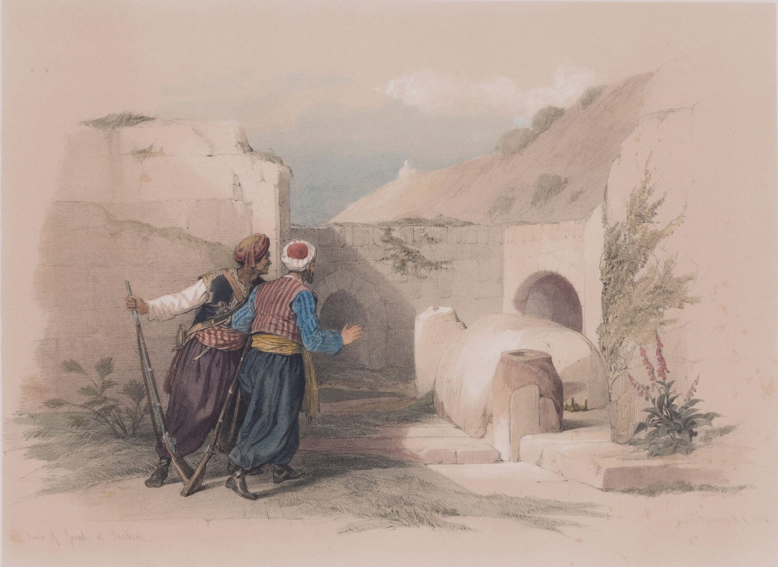 David Roberts (1796-1864) - The Tomb of Joseph at Shechem, 1844 (1 of 6)
