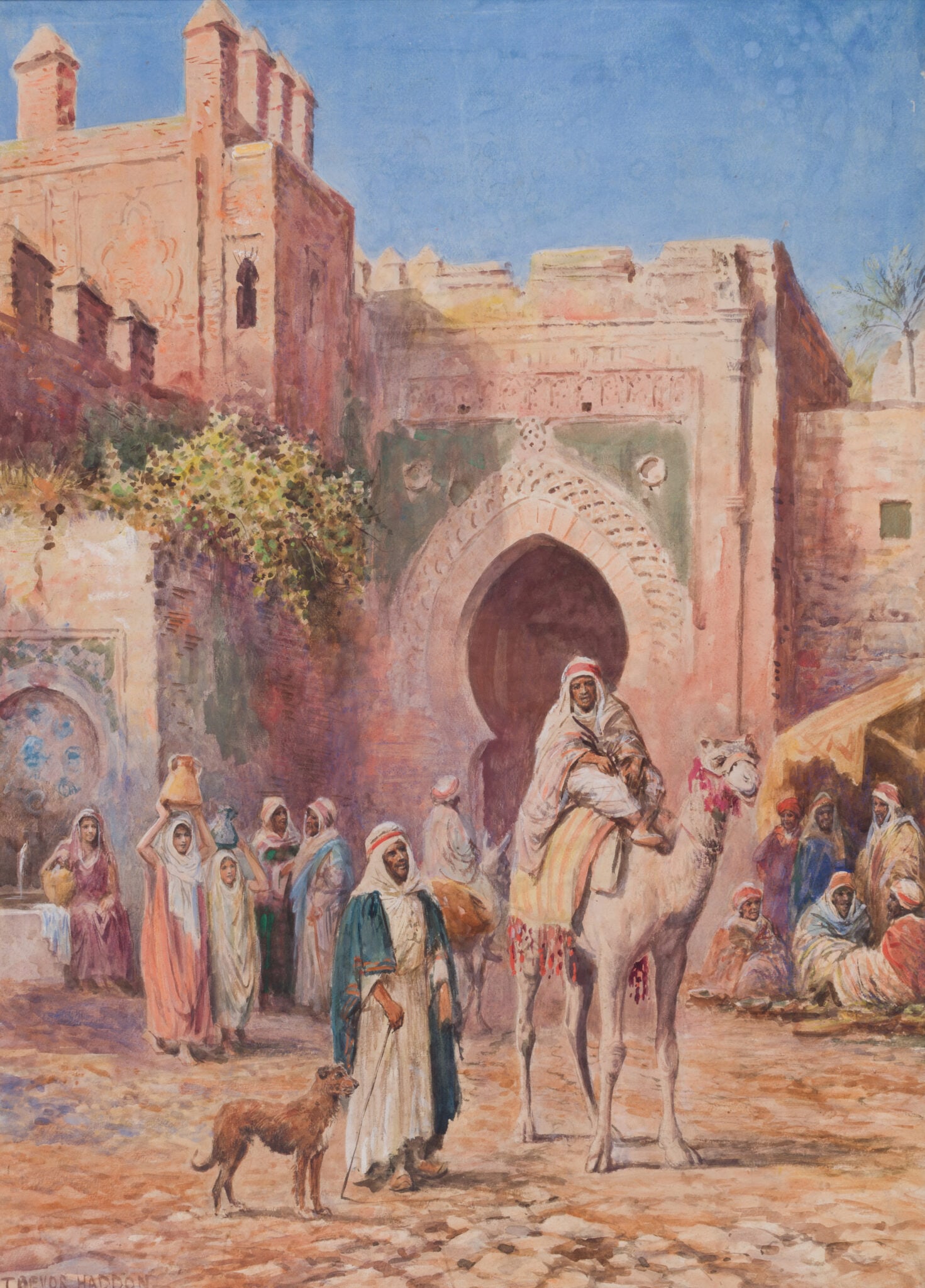 Arthur Trevor Haddon (1864-1941) - Entrance into the Old Town of Fez (1 of 7)