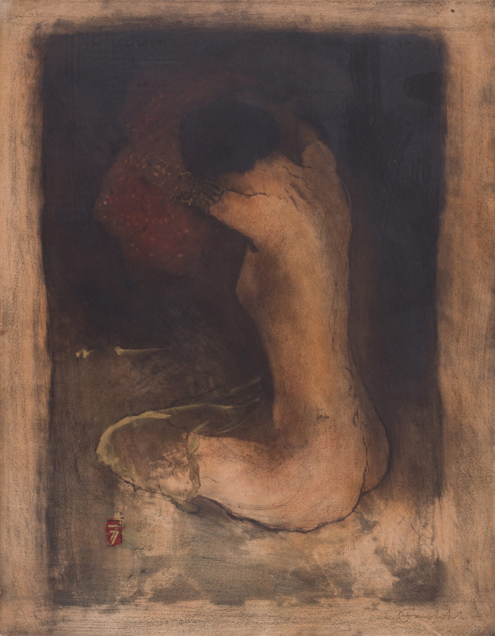 Roy Fairchild Woodard (b. 1953) - Girl Undressing: Roy Fairchild Woodard (b. 1953) | United Kingdom Girl Undressing Serigraph (Silkscreen) Print Signed: Hand-signed by the artist in pencil, lower right: “Fairchild”. Numbered in pencil, low