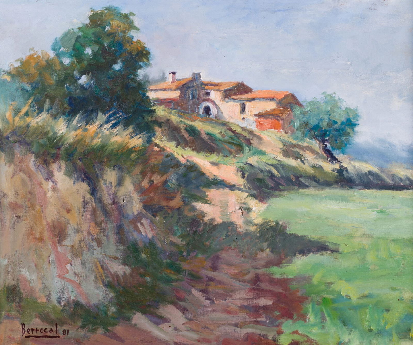 20th Century Catalan School - Masia on the Hillside, 1981 (1 of 6)