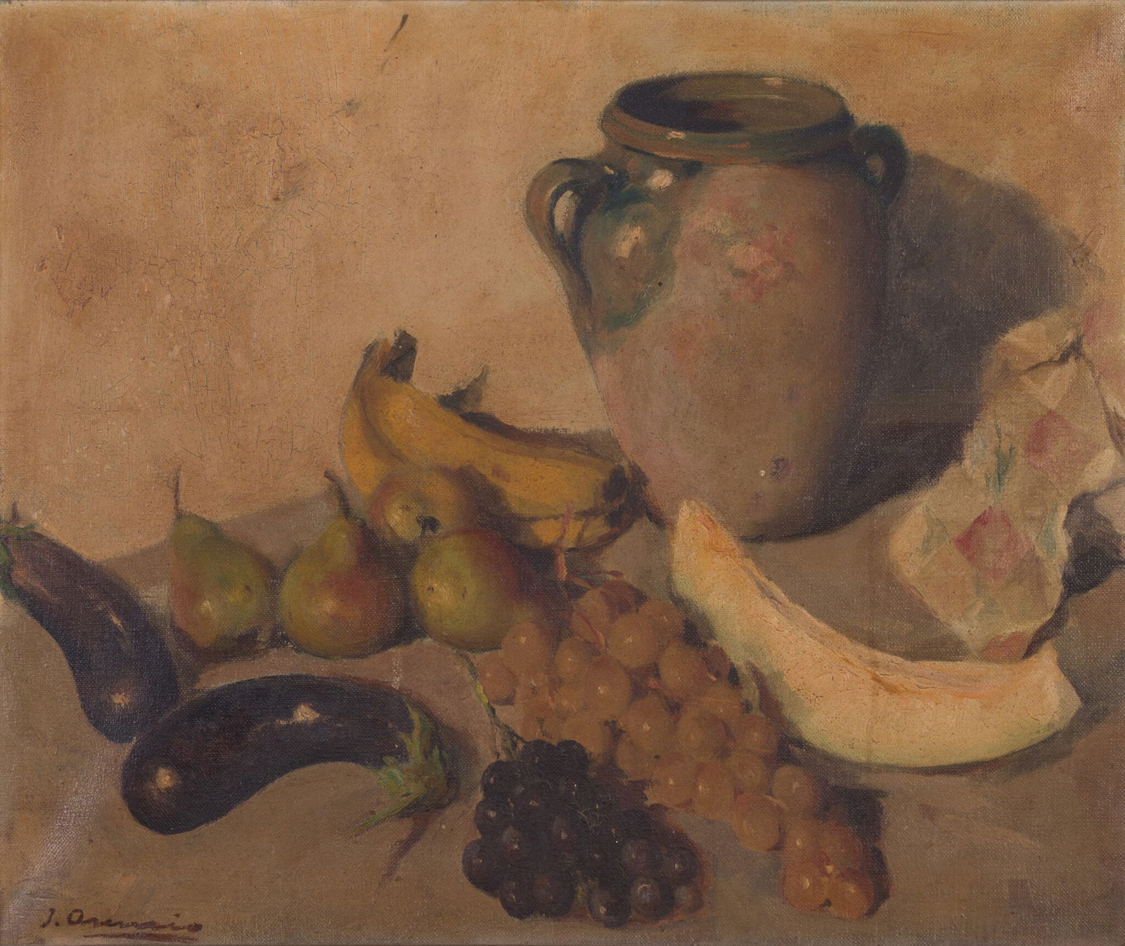 Joaquin Asensio Marine - Still Life: Joaquin Asensio Marine Still Life Oil on Canvas Signed: Signed lower left “J. Asensio”. Dimensions: Framed: 60.5 × 71.5 cm | 23.8 × 28.1 in Artwork: 50 × 61.5 cm | 19.7 × 24.2