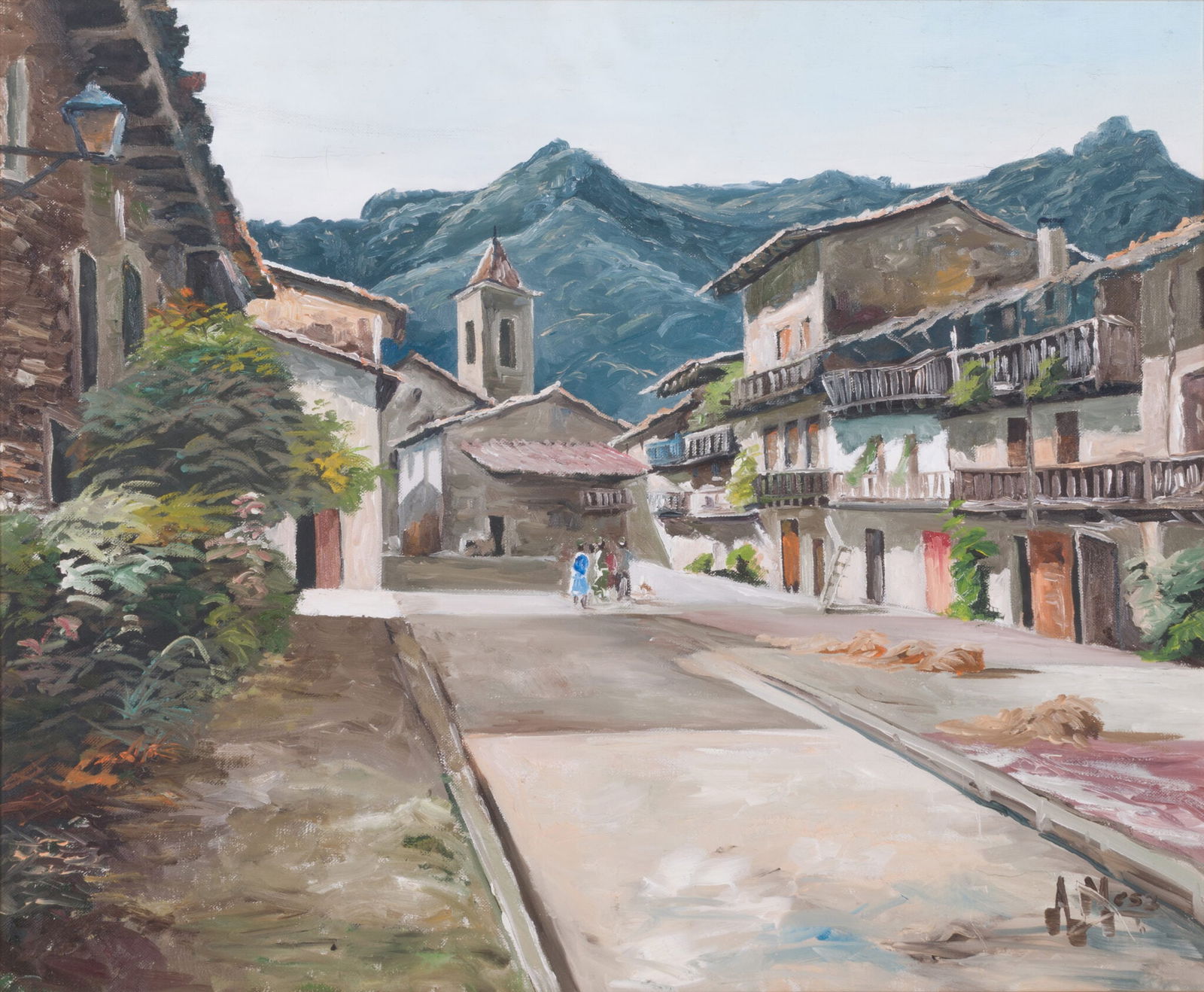 Antonio Mesa - Pyrenean Village Street (1 of 4)