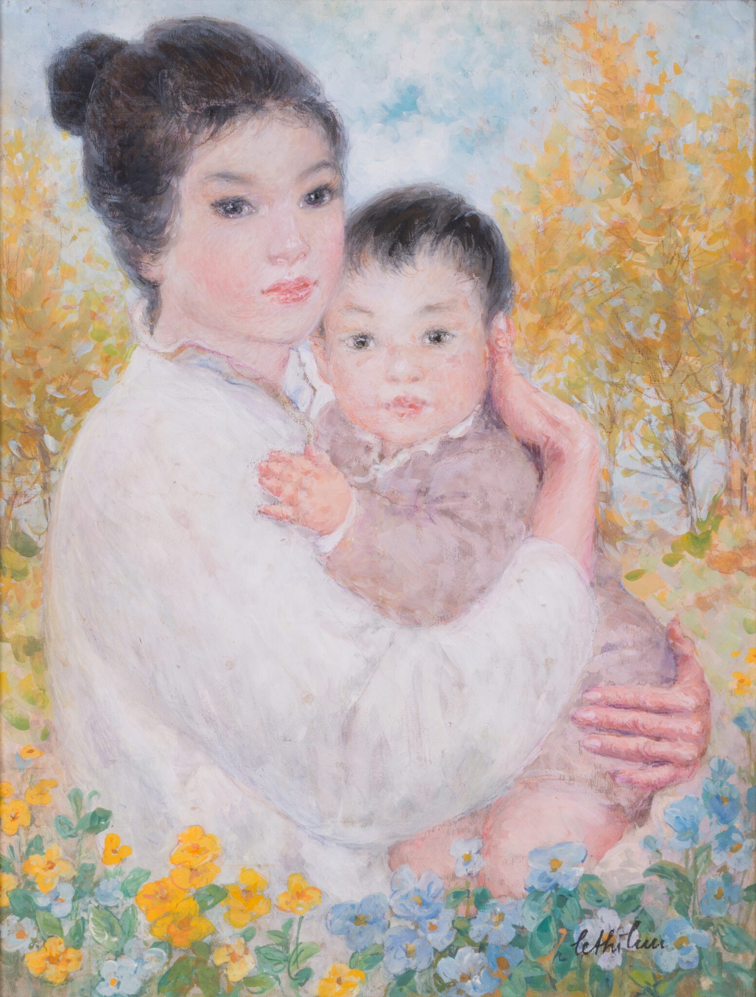 Le Thi Luu (1911-1988) - Mother and Child (1 of 4)