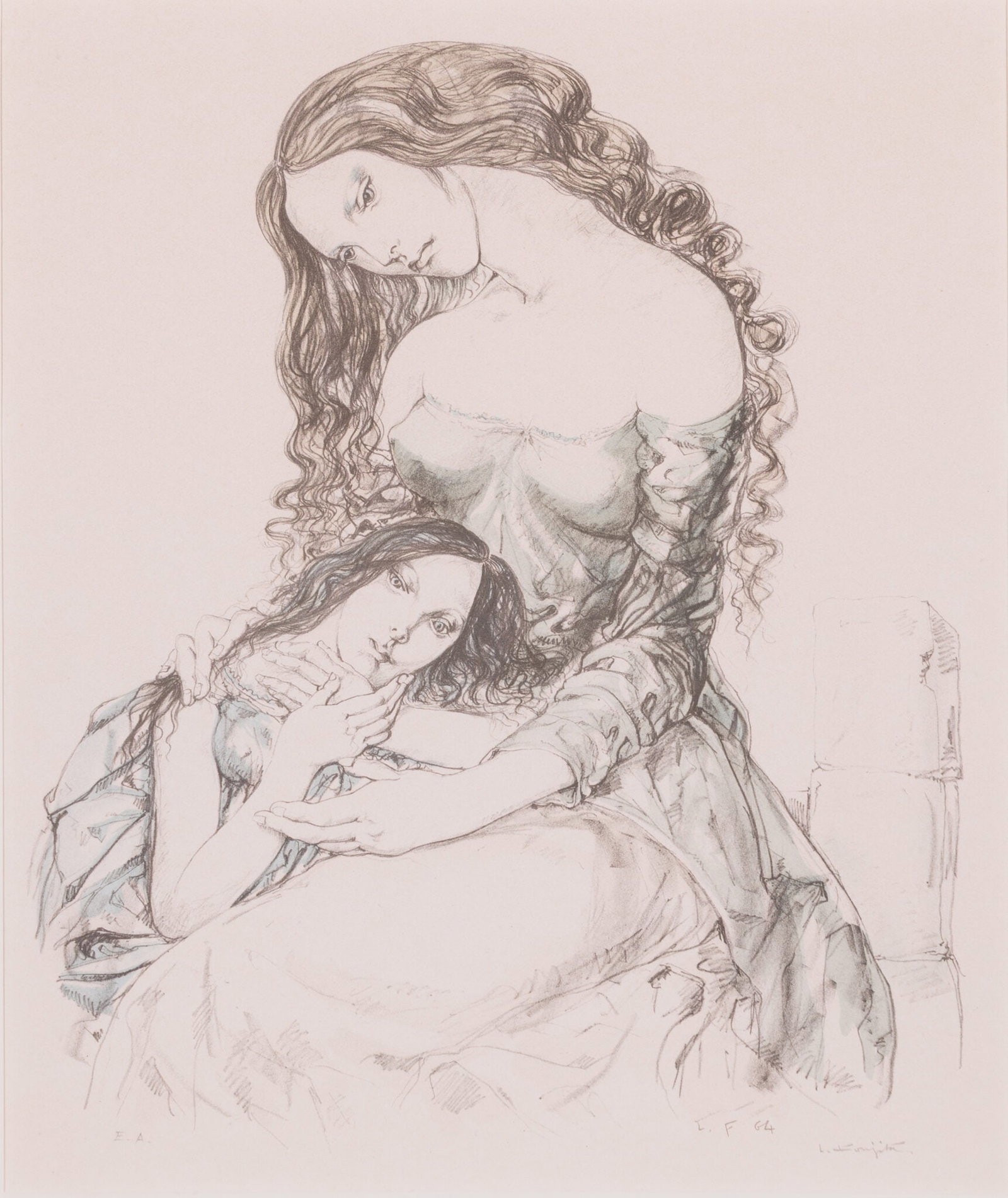 Leonard Tsuguharu Foujita - Mother and Child (1964) (1 of 5)
