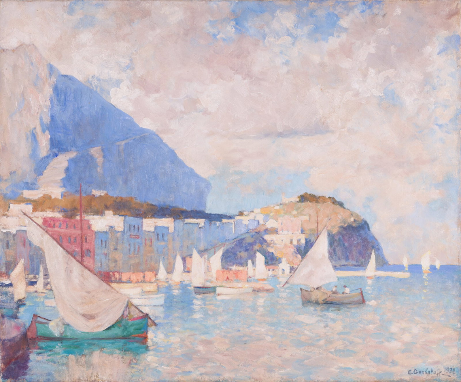 Konstantin Gorbatov (1876-1945) - Capri Landscape, 1938 (1 of 3)