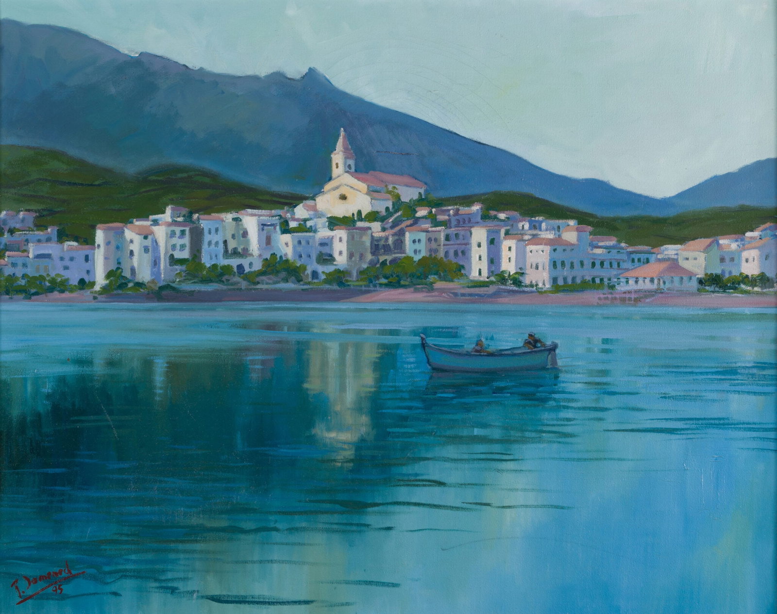 J. Domenech - Mediterranean Coastal View (1995) (1 of 4)