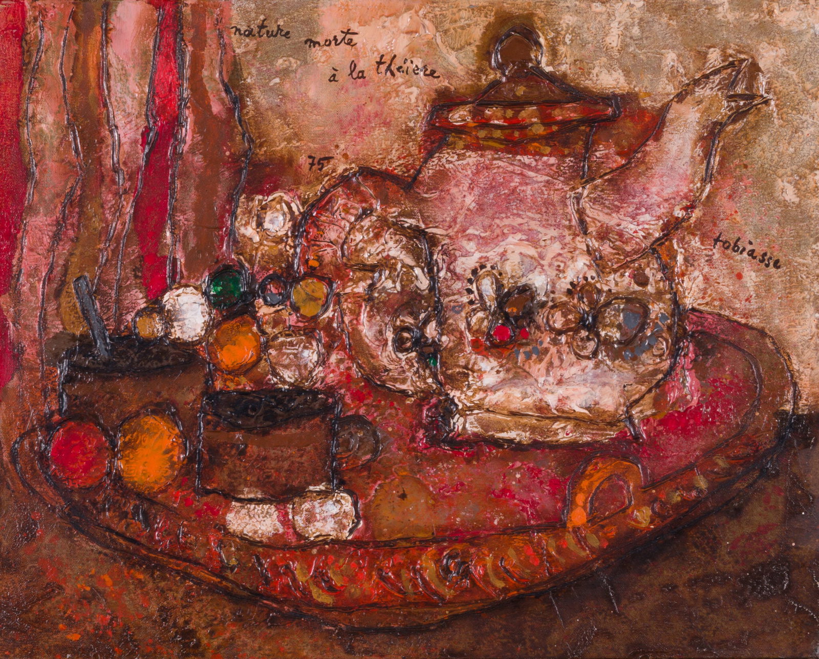 Theo Tobiasse (1927-2012) - Nature morte a la theiere, 1975 (1 of 10)