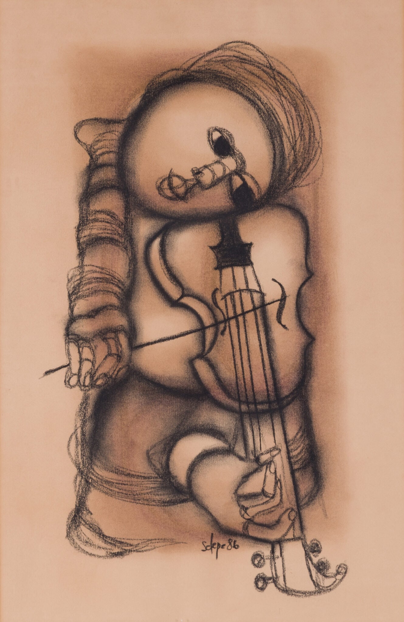 Daniel Selepe - Violinist, 1986 (1 of 5)