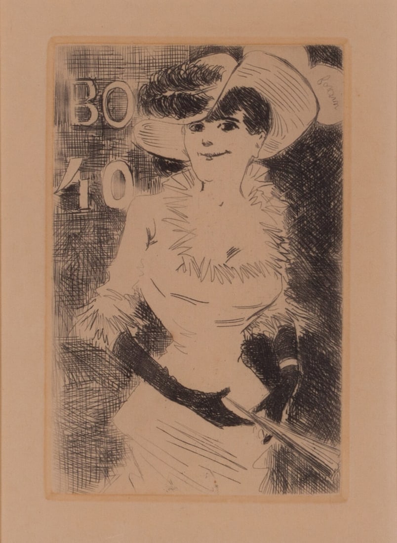 After Jean-Louis Forain (1852-1931) - Woman in Hat (1 of 5)