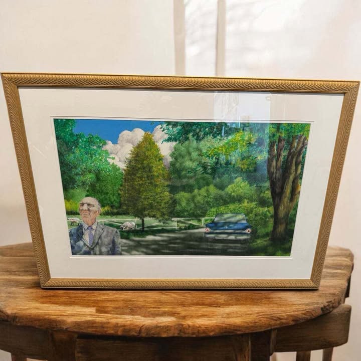 Framed Vintage Picture: Picture