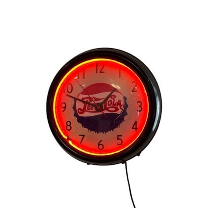 Vintage 1940's Pepsi Cola Simplex Neon Clock (1 of 1)