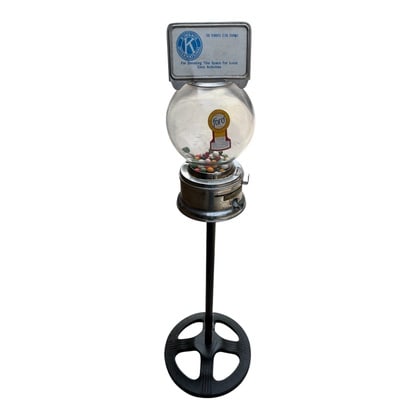 Vintage Ford 1 Cent Gumball Machine with Stand (1 of 2)