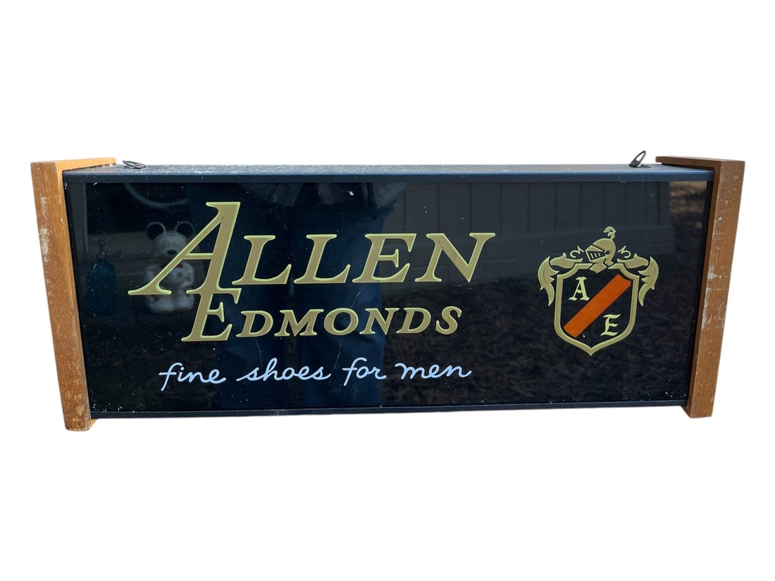 Vintage Allen Edmonds Fine Shoes For Men Lighted Sign (1 of 1)