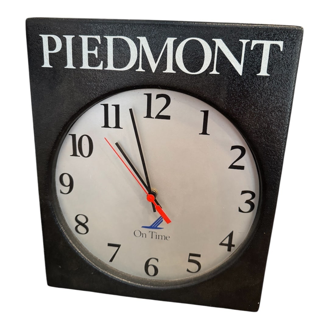 Vintage Piedmont Airlines on Time Wall Clock (1 of 1)