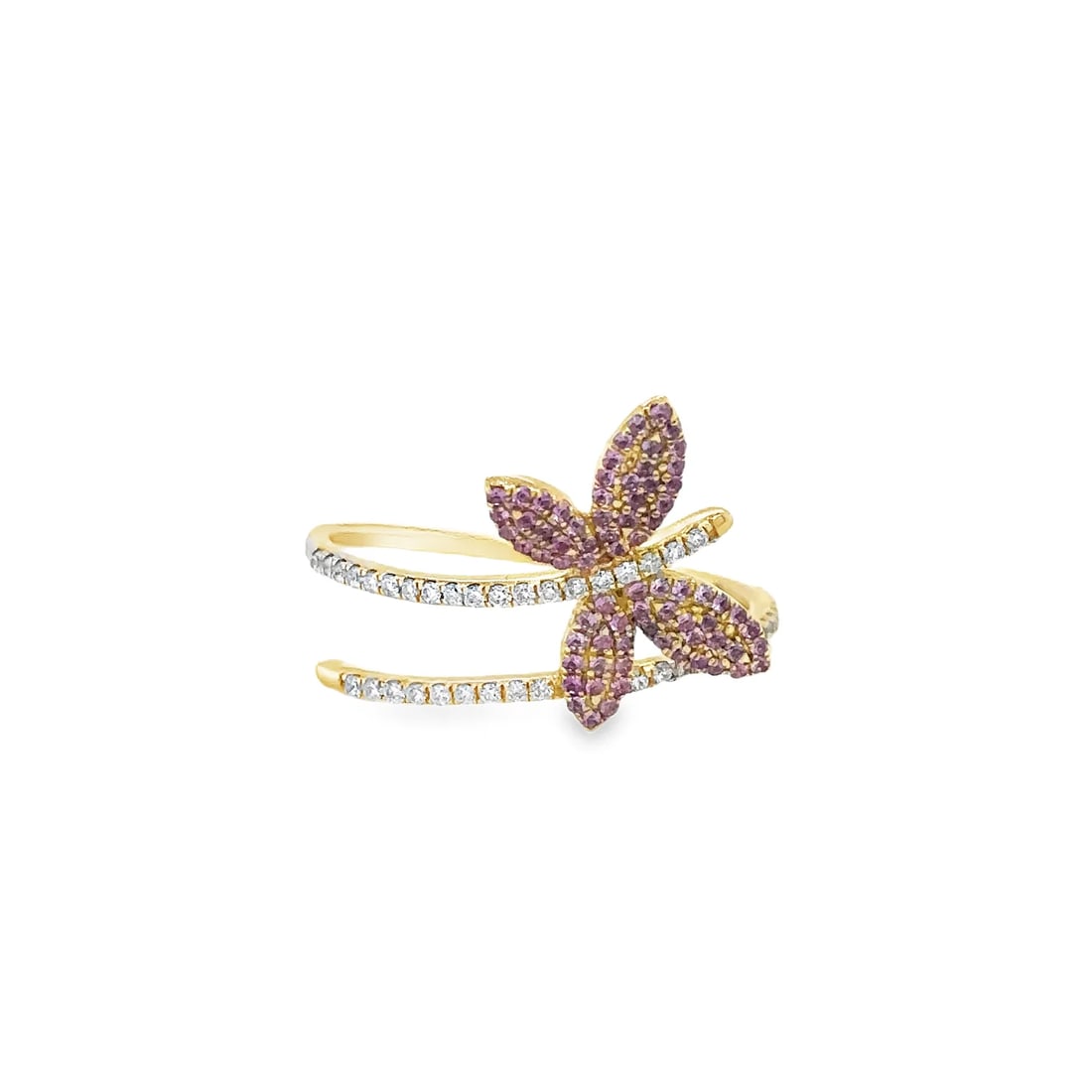 SAPPHIRE AND DIAMONDS & BUTTERFLY RING (1 of 3)