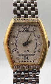 Bedat & Co. No. 3 Factory Diamond Gold SS Watch