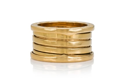 Bvlgari B.Zero1 4-Band 18K Yellow Gold Ring Size US 8.25