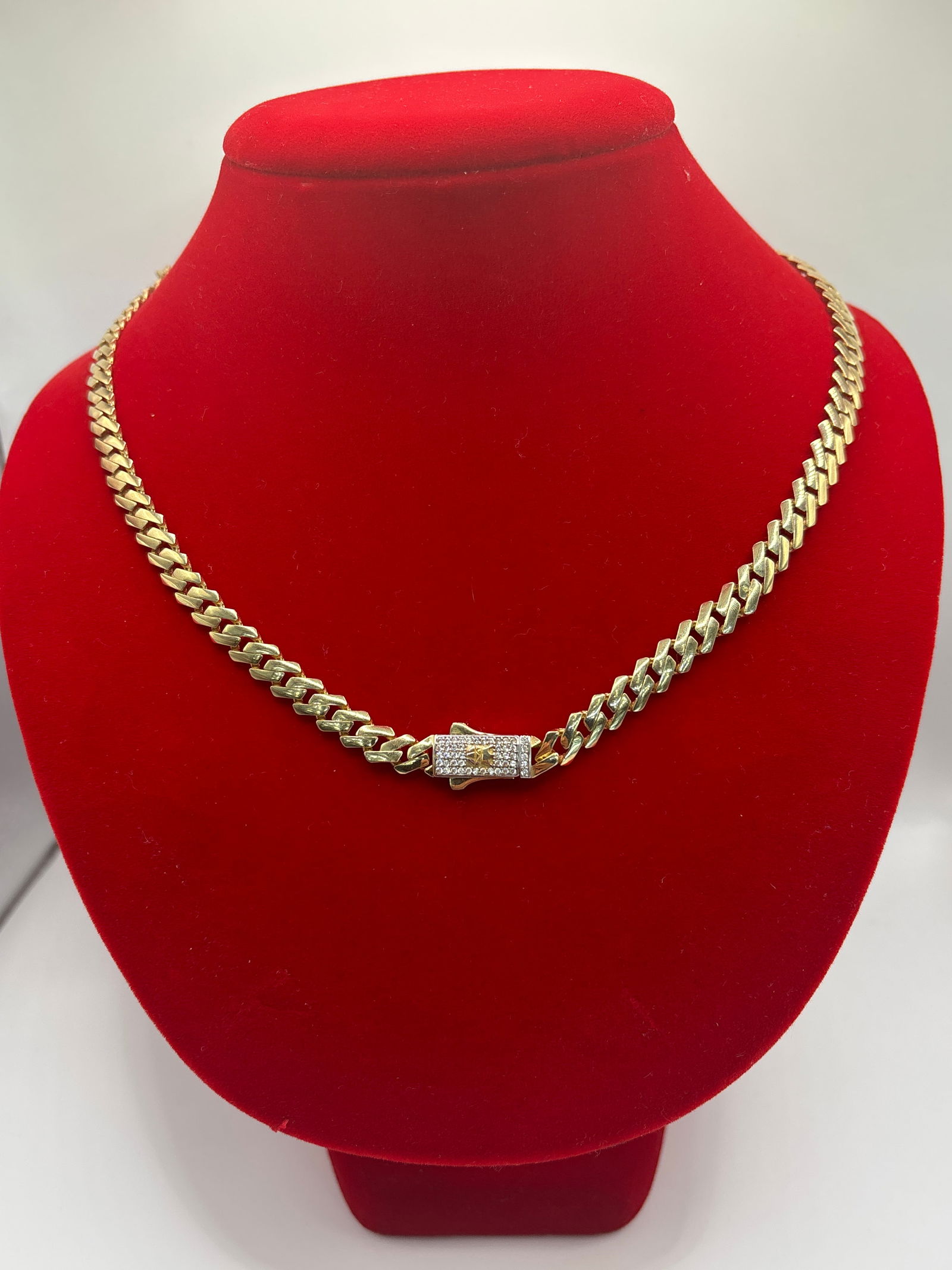 14k Yellow Gold 27.3g Monaco Link Chain 20in (1 of 3)