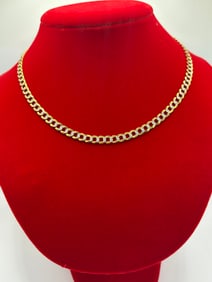 14k Gold Cuban Link Necklace 18" 15.4g Yellow Gold