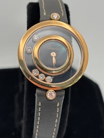 Chopard Happy Diamonds 26mm Yellow Gold Diamond Watch