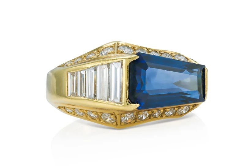 Hammerman Brothers 18k Sapphire & Diamond Ring (1 of 5)